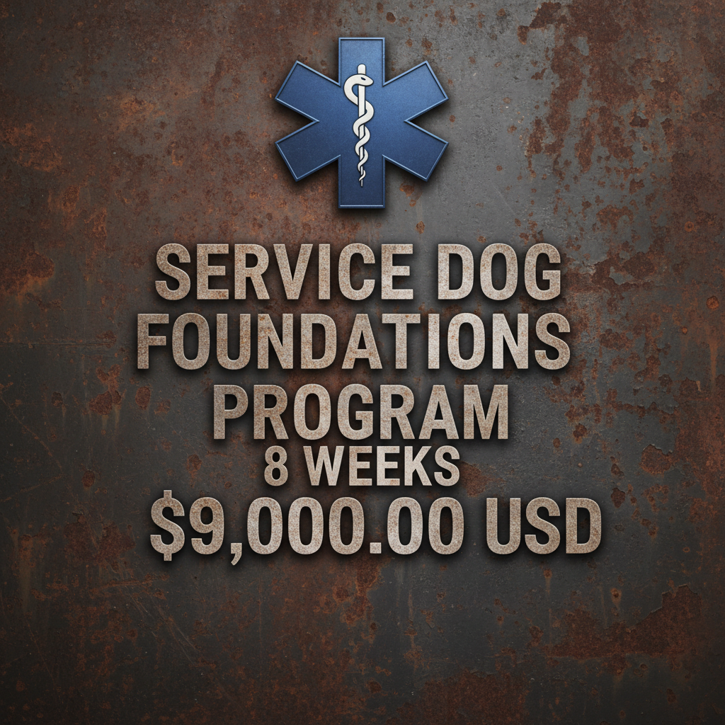 Service Dog Foundations - 8 Weeks - $9,000
