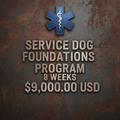 Service Dog Foundations - 8 Weeks - $9,000